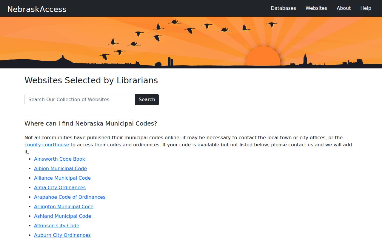 Gordon court records and Nebraska municipal code docket directory