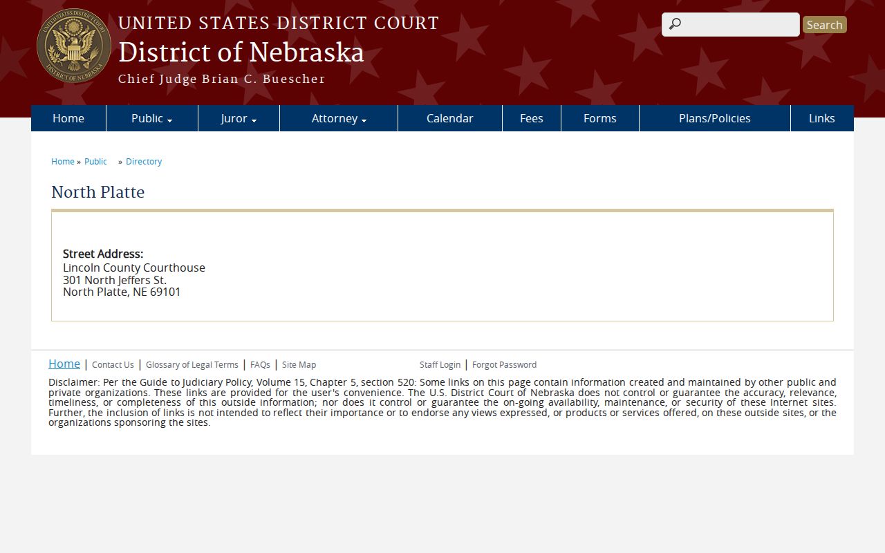 Hay Springs court records and North Platte federal docket access